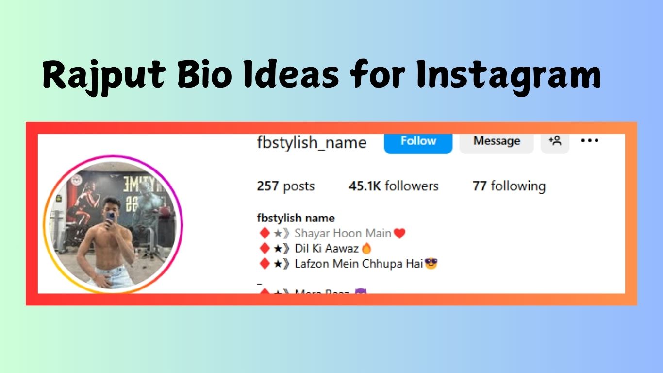 Rajput Bio Ideas for Instagram