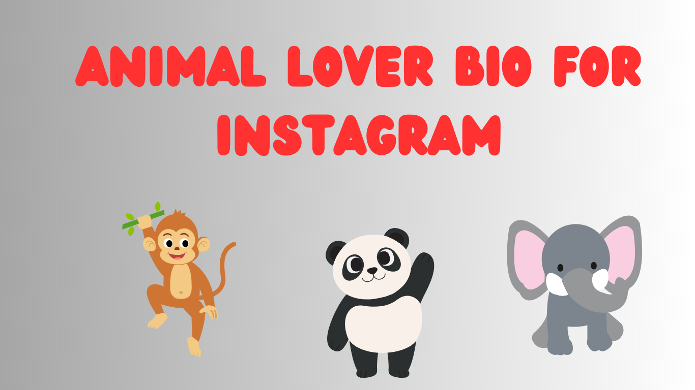 animal lover bio for Instagram